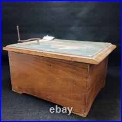 19th Century Oldest Music Box Disc-Type Wind-Up Includes 1 disc Antuque Rare