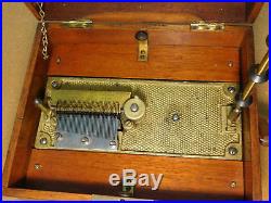 19th Century Symphonion Music Box in Excellent Works Condition with 2 Records