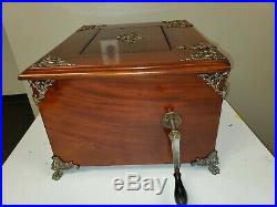 19th century fully functional euphonia music box disc player model 53 +15 discs