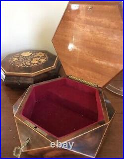 2 Sorento Music Jewelry boxes / unusual octagonal shape