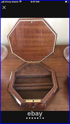 2 Sorento Music Jewelry boxes / unusual octagonal shape