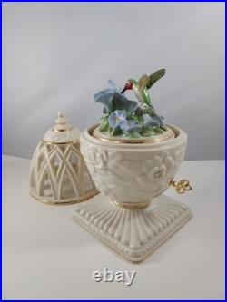 2002 Lenox 1st Annual Musical Egg Hummingbird Music Box Vivaldi La Primavera