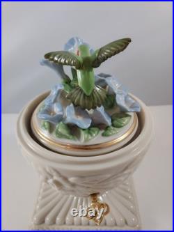 2002 Lenox 1st Annual Musical Egg Hummingbird Music Box Vivaldi La Primavera