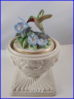 2002 Lenox 1st Annual Musical Egg Hummingbird Music Box Vivaldi La Primavera