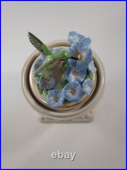 2002 Lenox 1st Annual Musical Egg Hummingbird Music Box Vivaldi La Primavera