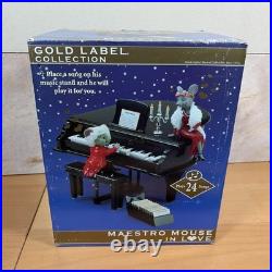 2010 Maestro Mouse In Love Animated Mr Christmas Piano Music Box withBox