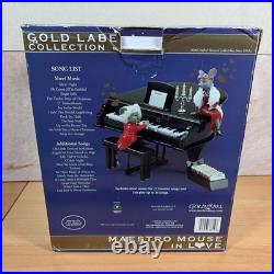 2010 Maestro Mouse In Love Animated Mr Christmas Piano Music Box withBox