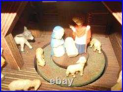 3 Anri Ferrandiz Carved Figures, Thorens Music Box Plays Silent Night