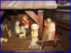 3 Anri Ferrandiz Carved Figures, Thorens Music Box Plays Silent Night