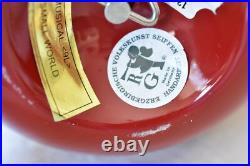 $300 VTG Erzgebirgische Revolving ITS A SMALL WORLD Apple Christmas Music Box