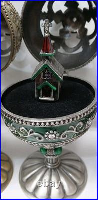 5 Jane Seymour Rotating Egg Music Box 7white Blue Red Purple Green See Pics