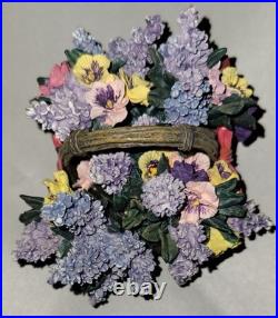 5 Pc Collection WithCOA Lena Liu Basket Bouquets Collection Flowers Music Box Work