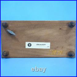 7 Swiss Wood Carved Jewelry MUSIC BOX EDELWEISS S'Brienzerburli c1900 Antique