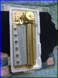 72-Note Multi-Tune Music Box Movement Mechanism Mint Working