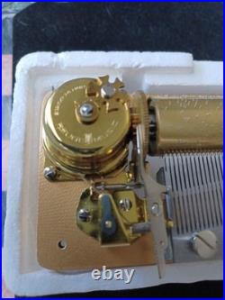 72-Note Multi-Tune Music Box Movement Mechanism Mint Working