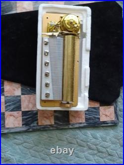 72-Note Multi-Tune Music Box Movement Mechanism Mint Working