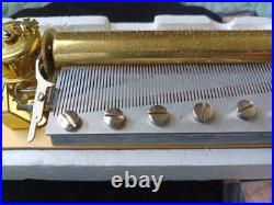 72-Note Multi-Tune Music Box Movement Mechanism Mint Working