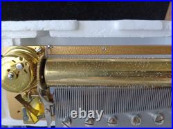 72-Note Multi-Tune Music Box Movement Mechanism Mint Working