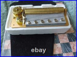 72-Note Multi-Tune Music Box Movement Mechanism Mint Working