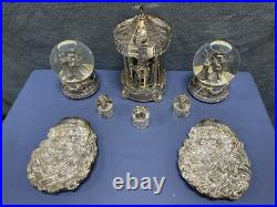 8 x Wallace Silversmiths Silver Plated 4 Horse Carousel, Snowballs 2 Plates