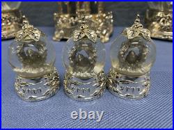 8 x Wallace Silversmiths Silver Plated 4 Horse Carousel, Snowballs 2 Plates