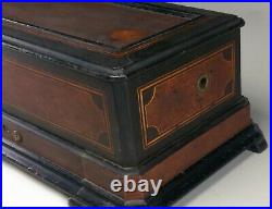 A Rare Antique Ideal Concerta Interchangeable Cylinder Swiss Music Box