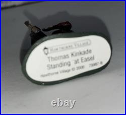 AH444 Carousel Comes to Town Music Box 1997 & Artist Mini Figure Thomas Kinkade