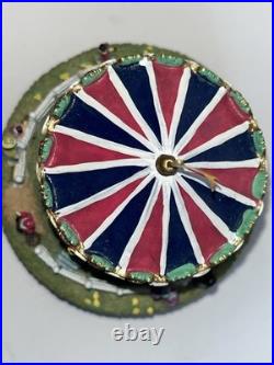 AH444 Carousel Comes to Town Music Box 1997 & Artist Mini Figure Thomas Kinkade