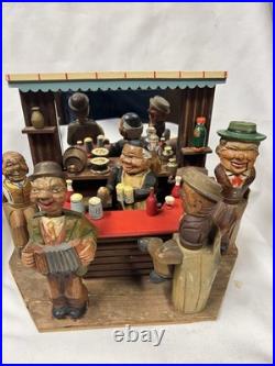 ANRI Early Bar Set/Mechanical bartender/music box/1930s/extras/refurbished/works