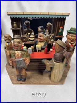 ANRI Early Bar Set/Mechanical bartender/music box/1930s/extras/refurbished/works