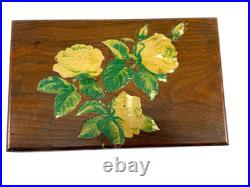 ANT. Thorens AD-30 Swiss Disc Music Box Inlaid Wood Case Working #1226 1930s