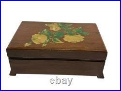 ANT. Thorens AD-30 Swiss Disc Music Box Inlaid Wood Case Working #1226 1930s
