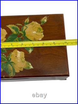 ANT. Thorens AD-30 Swiss Disc Music Box Inlaid Wood Case Working #1226 1930s