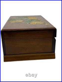ANT. Thorens AD-30 Swiss Disc Music Box Inlaid Wood Case Working #1226 1930s