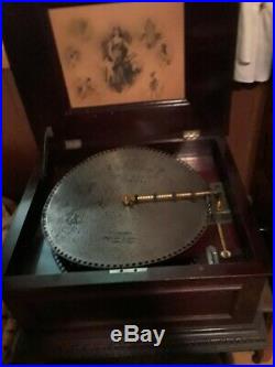 ANTIQUE 1887 Regina Music Box 1 Comb RARE Player Disc 15 1/2