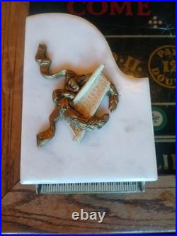ANTIQUE 1920s THORENS GRAND PIANO MUSIC BOX MARBLE TOP (R)