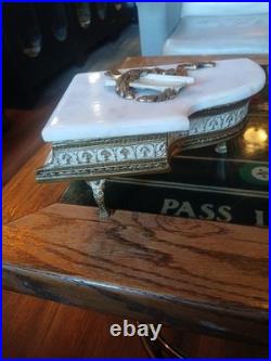 ANTIQUE 1920s THORENS GRAND PIANO MUSIC BOX MARBLE TOP (R)