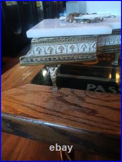 ANTIQUE 1920s THORENS GRAND PIANO MUSIC BOX MARBLE TOP (R)