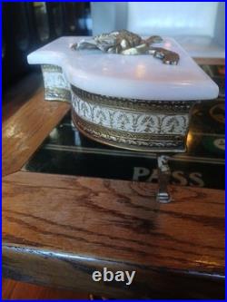 ANTIQUE 1920s THORENS GRAND PIANO MUSIC BOX MARBLE TOP (R)