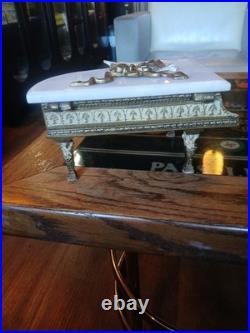 ANTIQUE 1920s THORENS GRAND PIANO MUSIC BOX MARBLE TOP (R)