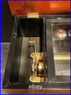 ANTIQUE CIRCA 1895 B. H. ABRAHAMS SWISS CYLINDER MUSIC BOX With BELLS (WORKS!) ANTIQUE CIRCA 1895 B. H. ABRAHAMS SWISS CYLINDER MUSIC BOX With BELLS (WORKS!)