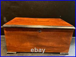 ANTIQUE CIRCA 1895 B. H. ABRAHAMS SWISS CYLINDER MUSIC BOX With BELLS (WORKS!) ANTIQUE CIRCA 1895 B. H. ABRAHAMS SWISS CYLINDER MUSIC BOX With BELLS (WORKS!)