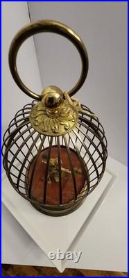 ANTIQUE GERMAN KARL GRIESBAUM SINGING BIRD CAGE MUSIC BOX AUTOMATION Read