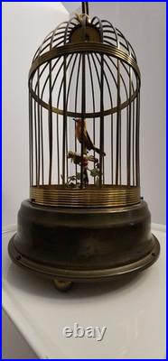 ANTIQUE GERMAN KARL GRIESBAUM SINGING BIRD CAGE MUSIC BOX AUTOMATION Read