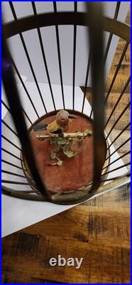 ANTIQUE GERMAN KARL GRIESBAUM SINGING BIRD CAGE MUSIC BOX AUTOMATION Read