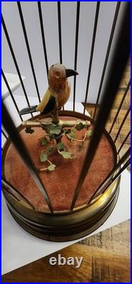 ANTIQUE GERMAN KARL GRIESBAUM SINGING BIRD CAGE MUSIC BOX AUTOMATION Read