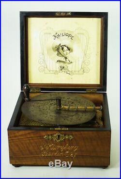 ANTIQUE KALLIOPE DISC MUSIC BOX WITH BELLS You can hear me play
