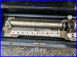 ANTIQUE MERMOD FRERES IDEAL SOPRANO MUSIC BOX 94 NOTE COMB 13.5 cylinder TLC