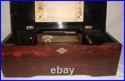 ANTIQUE MUSIC BOX, Swiss Cylinder Music Box 1880's 8 Aires MULLER & TRUB Video