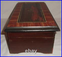 ANTIQUE MUSIC BOX, Swiss Cylinder Music Box 1880's 8 Aires MULLER & TRUB Video
